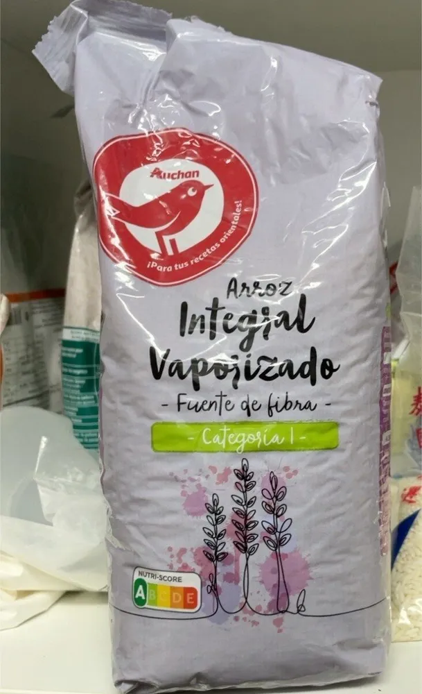 arroz integral vaporizado