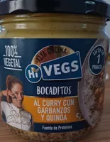Bocaditos al curry con garbanzos y quinoa