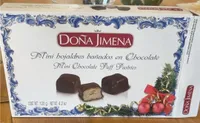 Mini hojaldres bsñados en chocolate