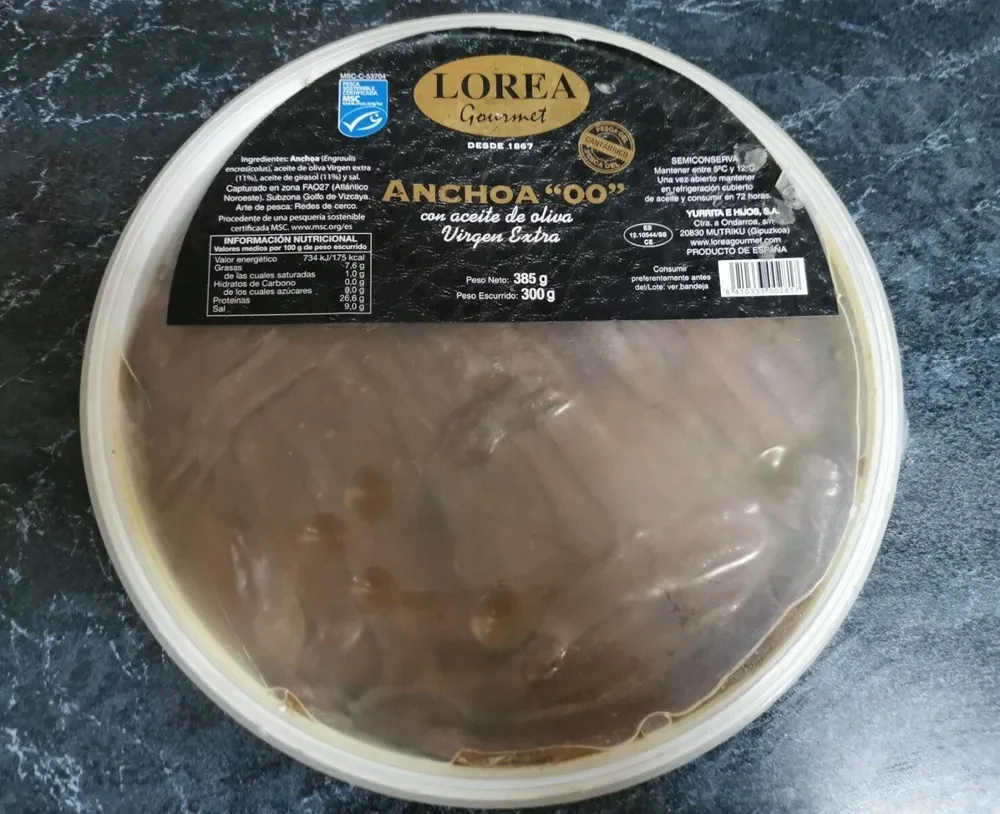 Anchoa en aceite de oliva virgen extra