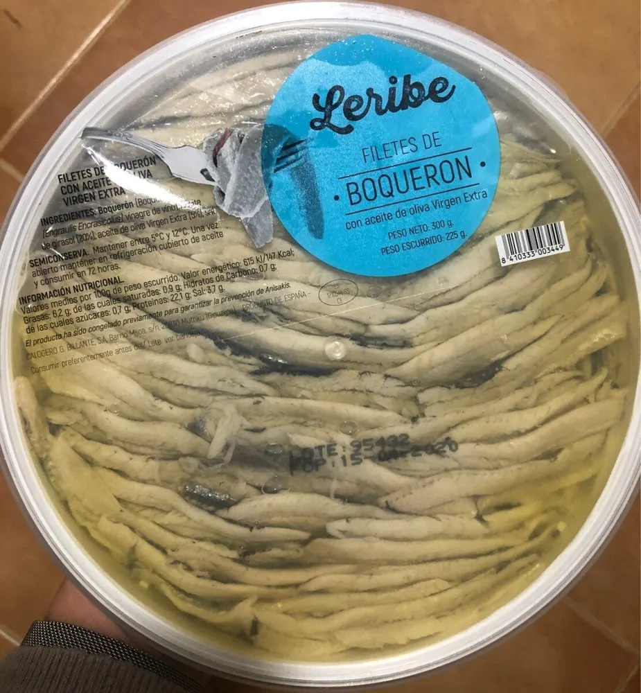 Filetes de boqueron