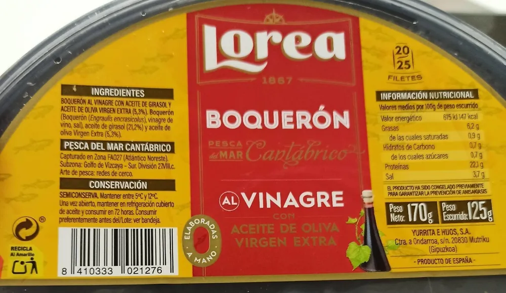 Boquerones en vinagre