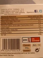 Xocolata Negra 70% Cacau Torras