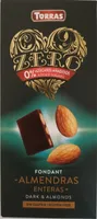 Chocolate con almendras 0% azúcares añadidos