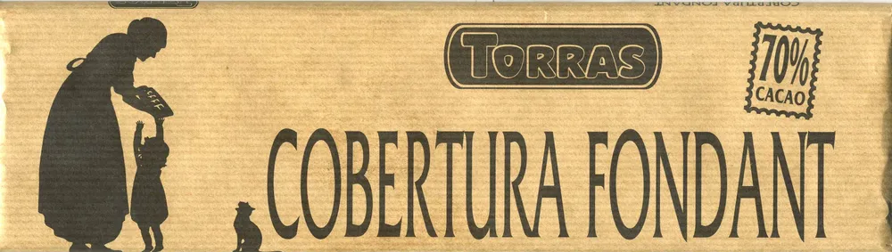 Tableta de chocolate negro para cobertura 70% cacao