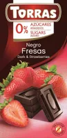 Chocolate negro con fresa