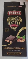 TORRAS Negro & Avellanas, 0% azúcares