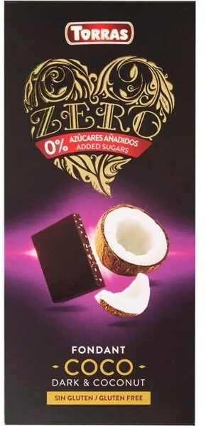 Chocolate negro fondant con coco 0%