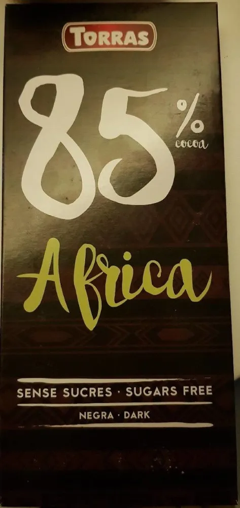 Ref 19 Xocolata 85% Sense Sucre Africa 100GR Torras