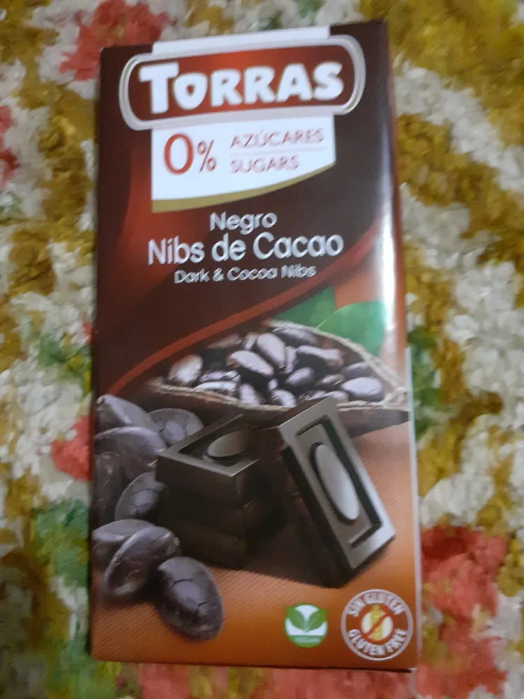 Chocolat Noir-pépites De Cacao Sans Sucre Ajouté Et Sans Gluten