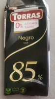 Negro Dark 85% 0% Azúcares Sugars