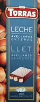 Chocolate leche avellanas enteras