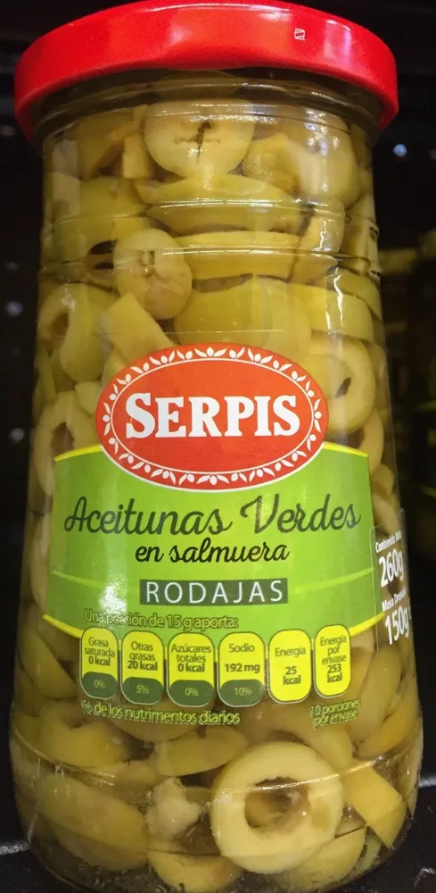 Ser Rodajas Aceitunas Verdes 260 / 150G