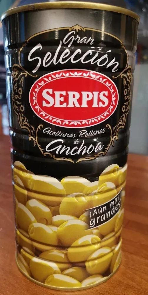 Aceitunas rellenas de anchoa lata 590 g
