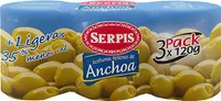 Aceitunas rellenas de anchoa + ligeras menos sal