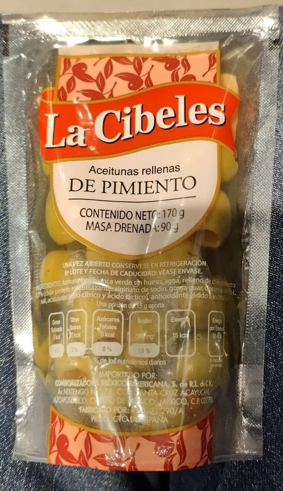 Aceitunas rellenas de pimento