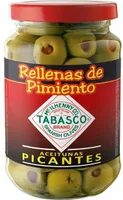 Aceitunas picantes rellenas de pimiento Tabasco