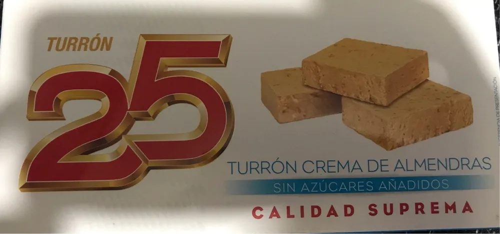 Turrón crema de almendras sin azúcares añadidos