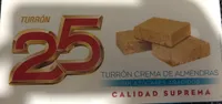 Turrón crema de almendras sin azúcares añadidos