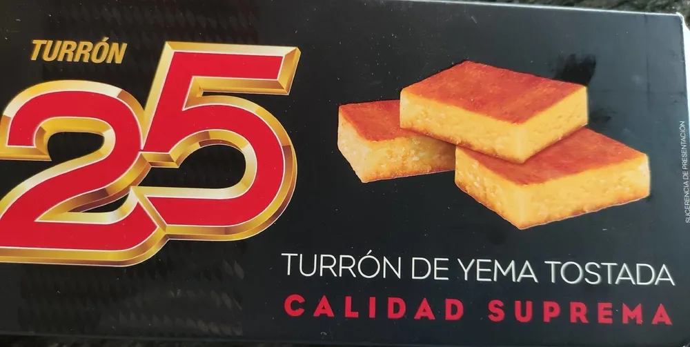 Turrón de yema tostada