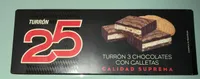 Turron 3 chocolates con galletas
