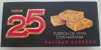 Turrón de yema con naranja