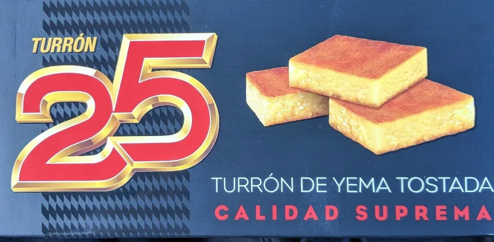 Turrón de yema tostada