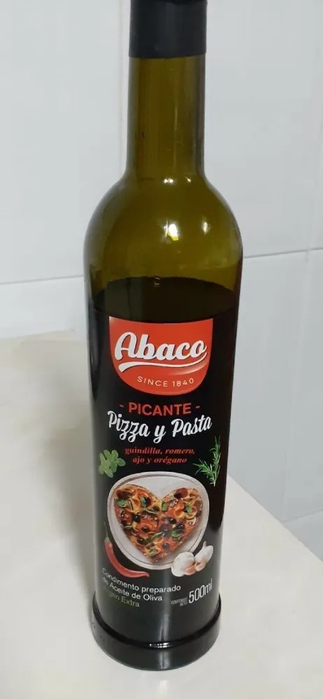Condimento preparado de aceite de oliva virgen extra