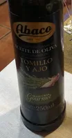 Aceite de oliva con aroma de tomillo y ajo