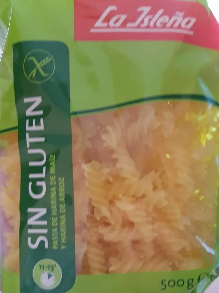 Espirales sin gluten