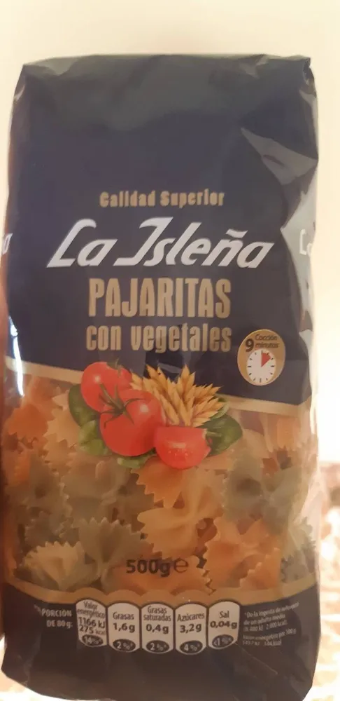 Pajaritas con vegetales