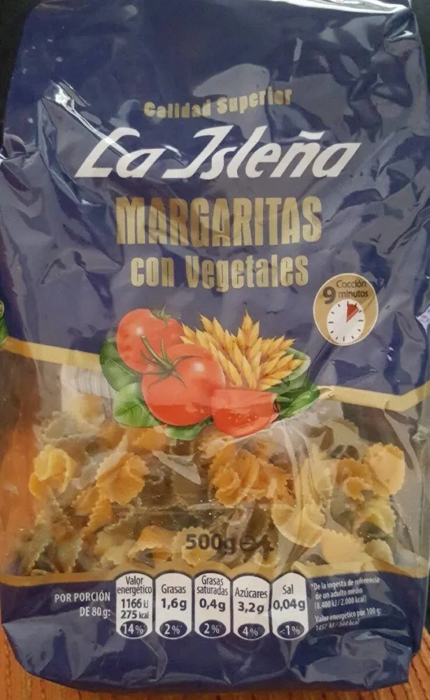 Margaritas con vegetales