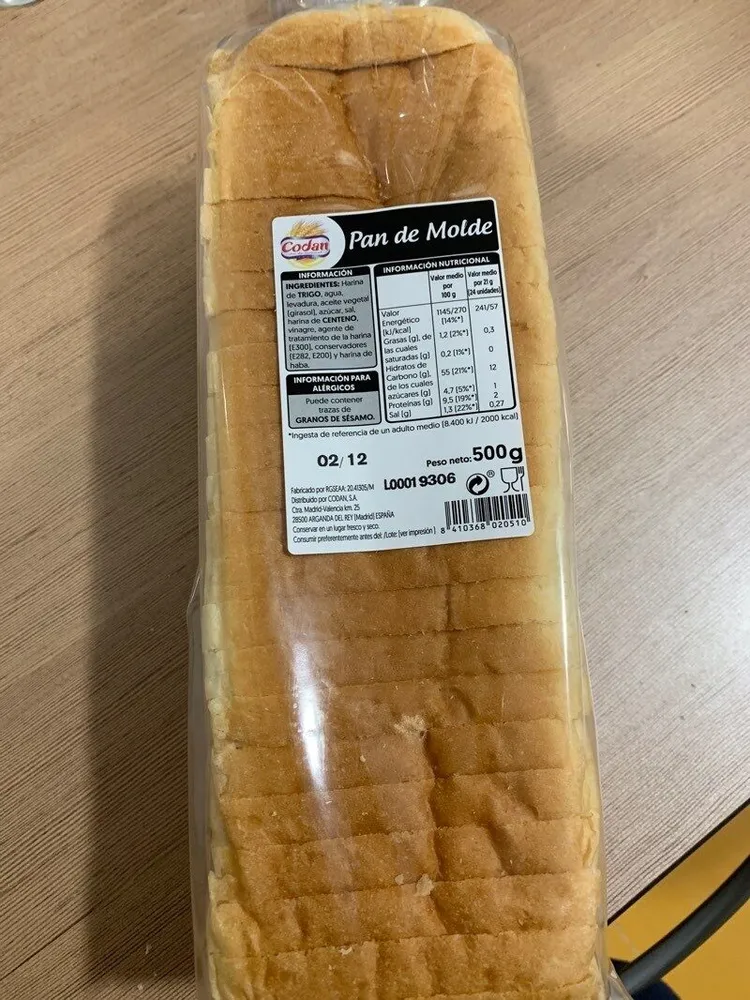 Pan de molde