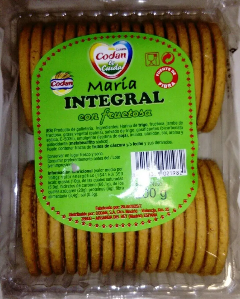 Maria integral con fructosa