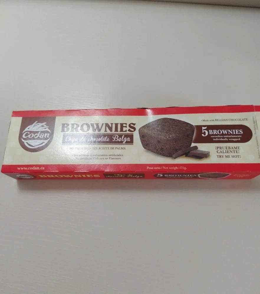 Brownies chips de chocolate Belga
