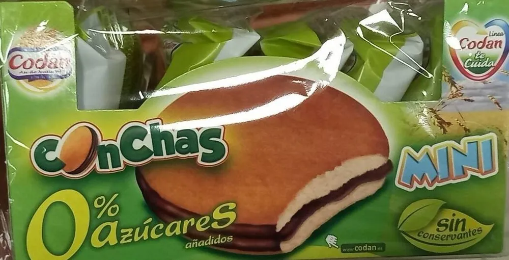 Conchas mini 0% azucares anadidos