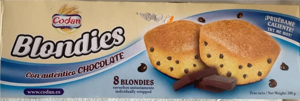 Blondies chocolate