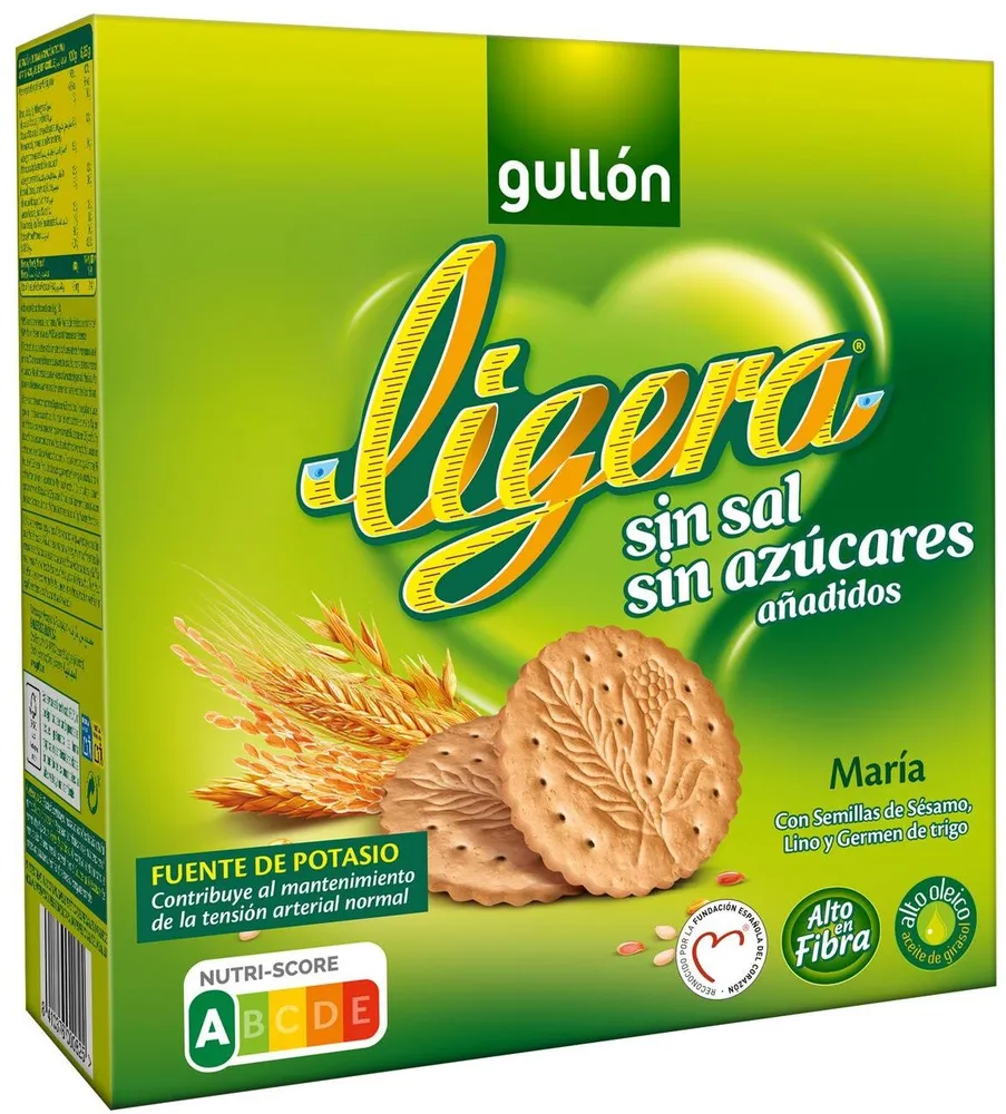 Galleta María Ligera Sin Sal y Sin Azúcares Añadidos
