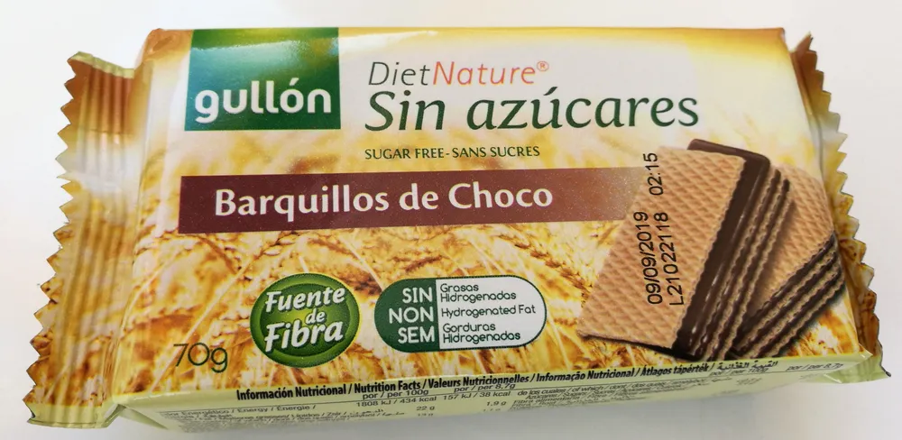 Diet chocolate wafer