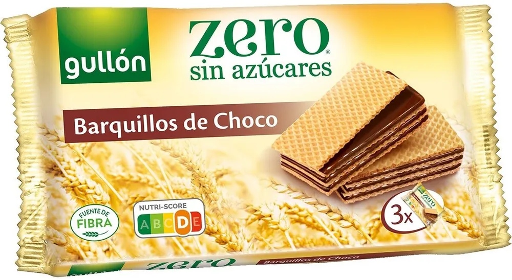 Barquillos de choco sin azúcares