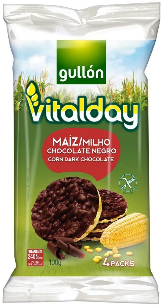 Vitalday maíz chocolate negro