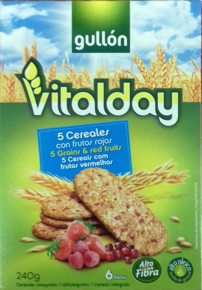 5 cereales con frutos rojos