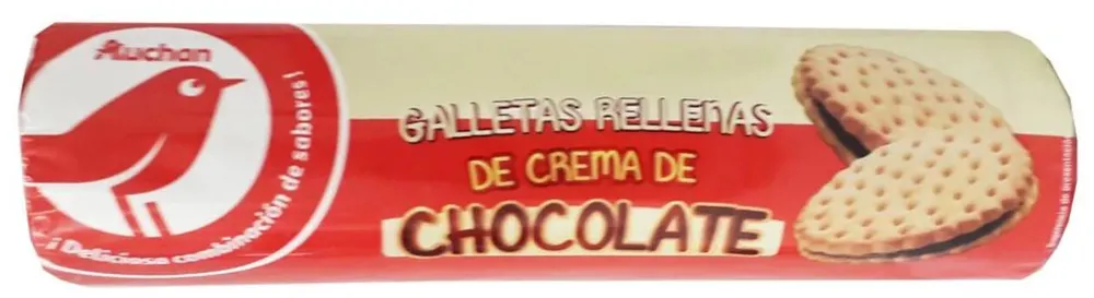 Galletas rellenas de chocolate