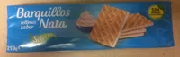 Barquillas rellenos sabor nata