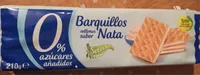 Barquillos rellenos sabor nata