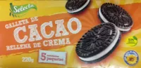 Galleta de Cacao Rellena de Crema