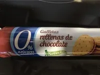 Galleta rellena de chocolate 0%