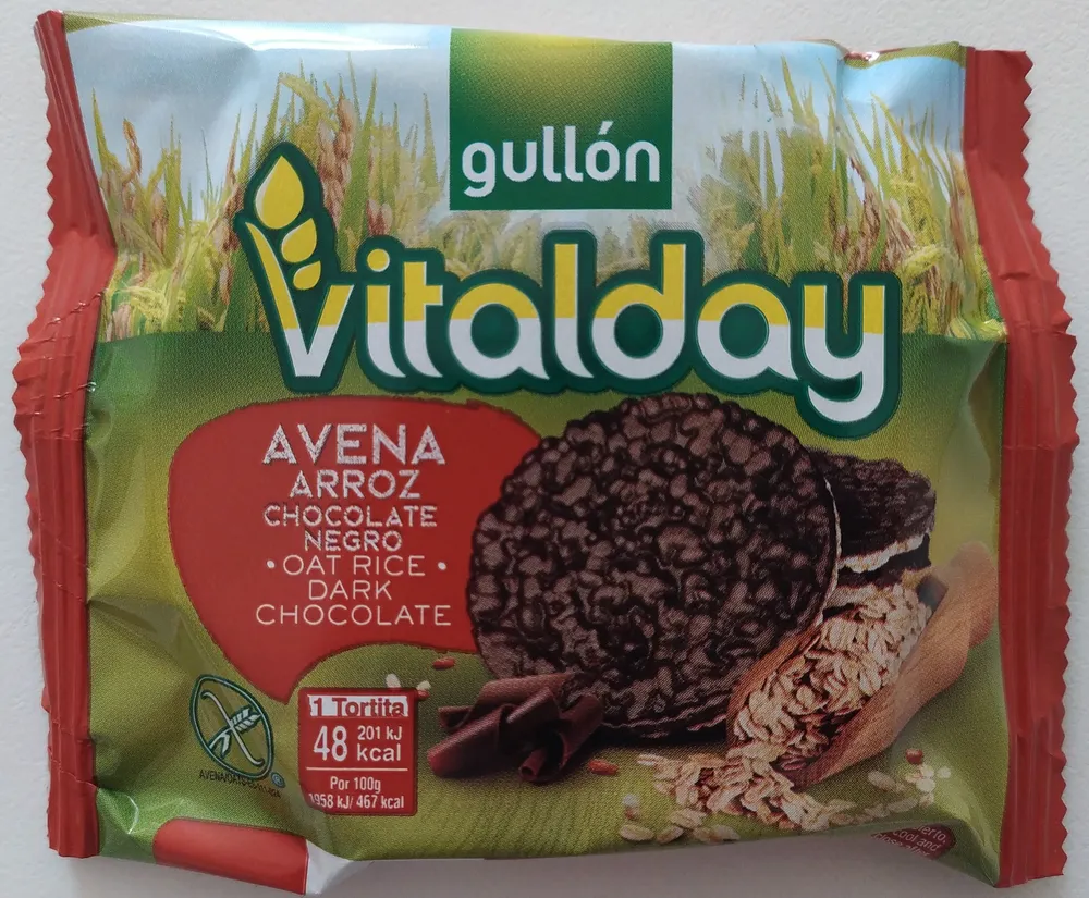 Vitalday Avena Arroz Chocolate Negro