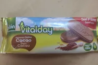 Galleta con chocolate rellena