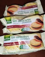 Sandwich crema de chocolate sin azúcares